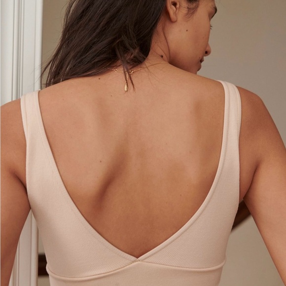 NWT Anthropologie Eva Seamless Surplice Bralette - size M/L color blue - Picture 3 of 6